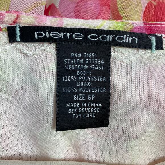 Pierre Cardin Y2K Cherry Print Lined Midi Skirt Womens Size 6P Multicolor - Picture 2 of 8